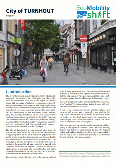 EcoMobility SHIFT Case Study: City of Turnhout, Belgium