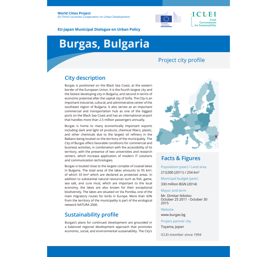 World Cities Project city profile: Burgas, Bulgaria