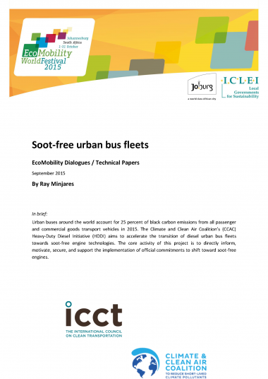 Soot-free urban bus fleets